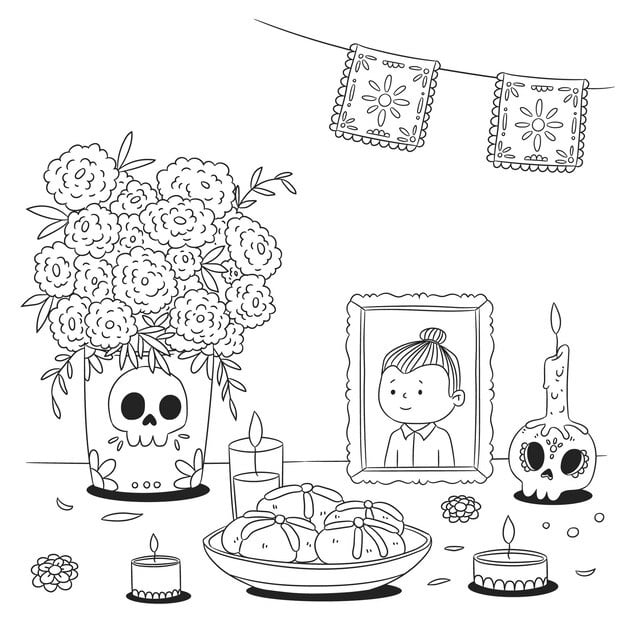 Colorful traditions of Día de los Muertos.