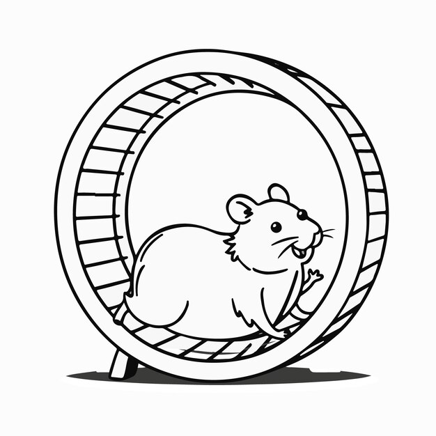 **ALT TEXT**: A cute hamster happily runs inside a colorful exercise wheel, its tiny legs moving rapidly. The scene is set in a cozy habitat filled with bedding, toys, and a small water bottle, creating a playful and energetic atmosphere.

**Description**: A charming scene of a hamster energetically running in its exercise wheel, showcasing its playful nature and enthusiasm. Surrounded by soft bedding and fun toys in its habitat, the hamster appears lively and content, embodying the joy of activity and exploration in a delightful small animal environment.

**Title**: "Hamster in a Wheel: The Joy of Motion"

**Caption**: Watch this adorable hamster as it races in its wheel, highlighting the simple pleasures of play and exercise, bringing a smile to anyone who witnesses its boundless energy and cuteness.