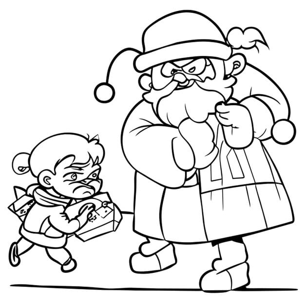 ALT TEXT: Santa Claus surrounded by happy children during Christmas.
DESCRIPTION: A joyful coloring page featuring Santa and children celebrating the holiday season.
Caption: Color Santa and the children as they share the joy of Christmas!
TITLE: Santa with Children