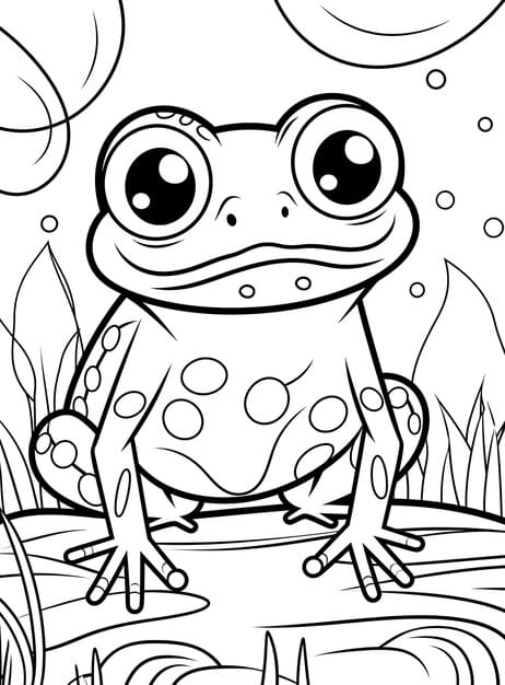 ALT TEXT: A frog swimming underwater surrounded by aquatic plants.
DESCRIPTION: A captivating drawing of a frog in its underwater habitat.
Caption: Dive deep with this underwater frog drawing!
TITLE: Underwater Frog