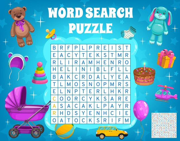 ALT TEXT: A vibrant word search puzzle featuring various birthday celebration locations.
DESCRIPTION: A fun word search celebrating popular locations for birthday celebrations.
Caption: Discover favorite birthday locations with this exciting word search!
TITLE: Birthday Locations Word Search