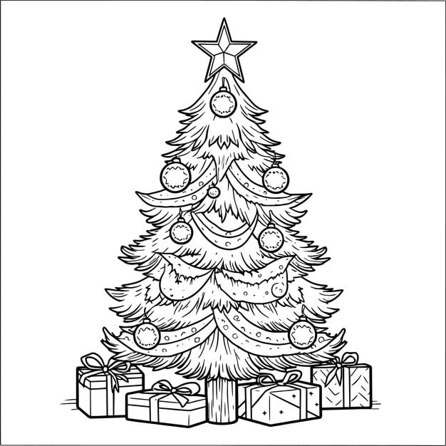 ALT TEXT: A storybook-themed Christmas tree with fairy tale elements.
DESCRIPTION: An illustration of a Christmas tree inspired by classic storybooks and fairy tales.
Caption: Dive into a world of imagination with this enchanting storybook Christmas tree design!
TITLE: Storybook Tree