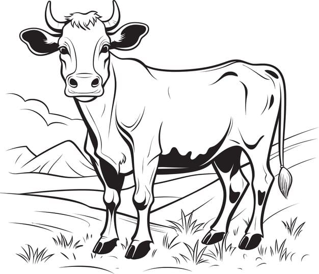 ALT TEXT: An educational drawing of a cow highlighting its anatomical features.
DESCRIPTION: A cow representation focused on education, showcasing characteristics and facts.
Caption: Learn while you draw with an educational cow drawing that enhances knowledge!
TITLE: Educational Cow Drawing