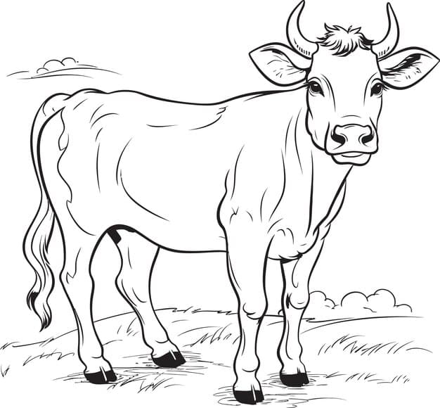 **Alt Text:**  
"A highly detailed, realistic drawing of a cow, showing its natural features with fine shading and lifelike proportions."

**Description:**  
"This realistic drawing portrays a cow with meticulous attention to detail. The artist captures the cow's gentle expression, muscular frame, and textured fur with precise shading and depth. The lifelike rendering highlights the animal's natural beauty, making the cow appear as if it could step off the page."

**Title:**  
"Realistic Cow Drawing with Fine Detail"

**Caption:**  
"A beautifully detailed cow drawing, showcasing the lifelike texture and form of this gentle farm animal."