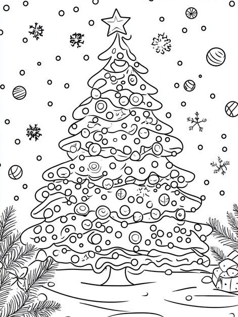 ALT TEXT: An Art Deco-themed Christmas tree with bold patterns and colors.
DESCRIPTION: An illustration of a Christmas tree inspired by the elegance of the Art Deco era.
Caption: Celebrate the holidays in style with this stunning Art Deco Christmas tree design!
TITLE: Art Deco Tree