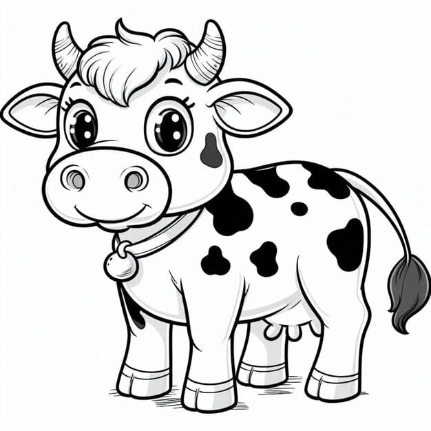 ALT TEXT: A clean line art drawing of a cow emphasizing simplicity and clarity.
DESCRIPTION: A modern representation of a cow in a line art style, focusing on form and structure.
Caption: Explore the beauty of simplicity with a striking line art cow drawing!
TITLE: Line Art Cow Drawing