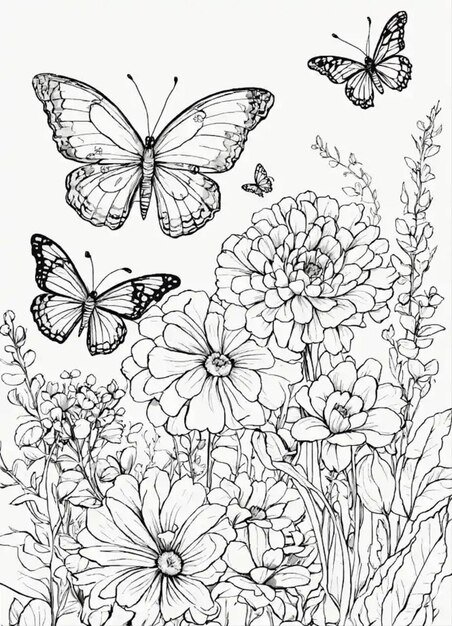 ALT TEXT: A watercolor painting of butterflies and flowers in vibrant colors.
DESCRIPTION: A beautiful watercolor depiction of butterflies hovering over colorful flowers, showcasing intricate designs and vivid hues.
Caption: Combine the beauty of butterflies and flowers in watercolor.
TITLE: Watercolor Butterflies and Flowers