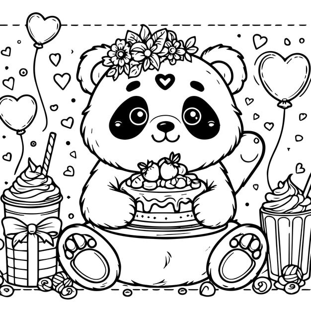 ALT TEXT: A fantasy version of a panda with mythical features.
DESCRIPTION: An imaginative artwork showcasing a panda with whimsical characteristics.
Caption: Enter a world of fantasy with this unique panda creature!
TITLE: Fantasy Panda Creature