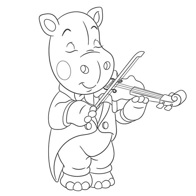 ALT TEXT: A playful pig strumming a guitar with musical notes floating around