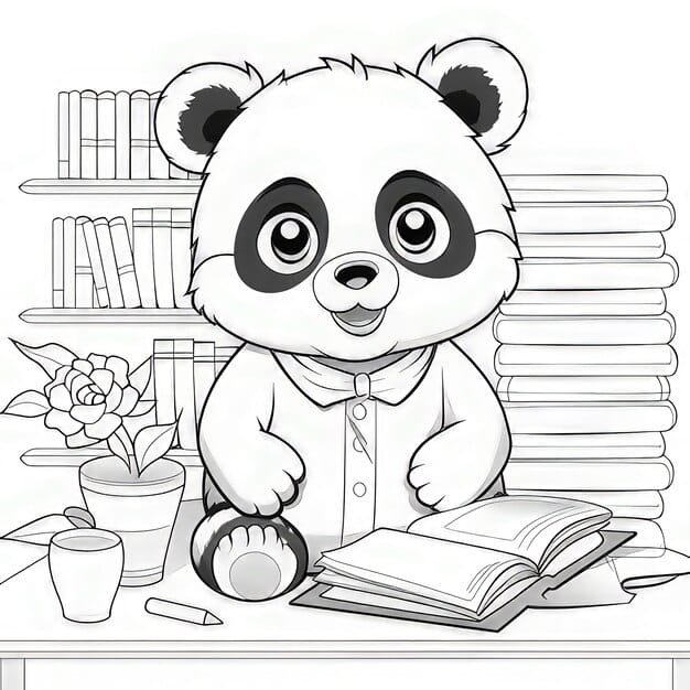 ALT TEXT: A panda drawing featuring an inspirational quote.
DESCRIPTION: An uplifting artwork combining a panda and motivational messages.
Caption: Inspire creativity with this panda and quote artwork!
TITLE: Panda with Inspirational Quotes