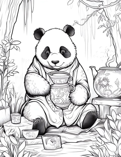 ALT TEXT: An interactive panda drawing inviting viewer engagement and creativity.
DESCRIPTION: A playful artwork encouraging audience participation through activities.
Caption: Get involved with this interactive panda drawing!
TITLE: Interactive Panda Drawing