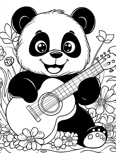 ALT TEXT: A playful doodle art piece featuring a panda surrounded by patterns and shapes.
DESCRIPTION: A fun and imaginative panda doodle artwork.
Caption: Unleash your creativity with this playful panda doodle art!
TITLE: Panda Doodle Art