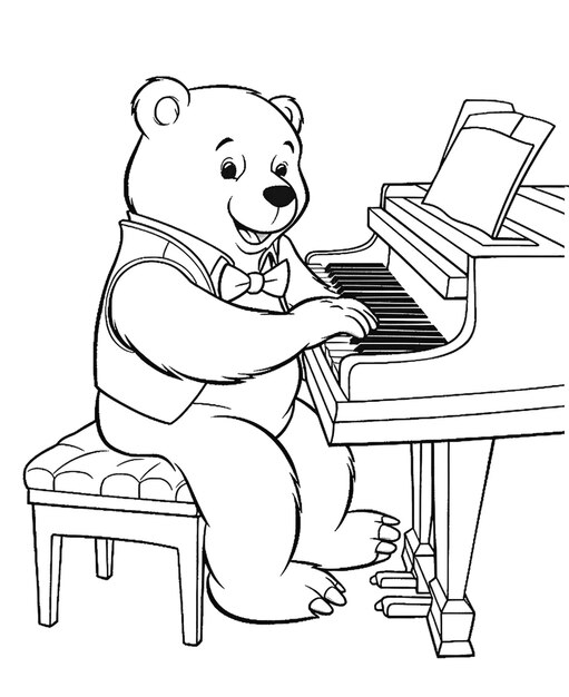 ALT TEXT: A panda illustrated with musical elements, playing an instrument.
DESCRIPTION: A lively artwork showcasing a panda's connection to music.
Caption: Celebrate the joy of music with this playful panda drawing!
TITLE: Panda and Music