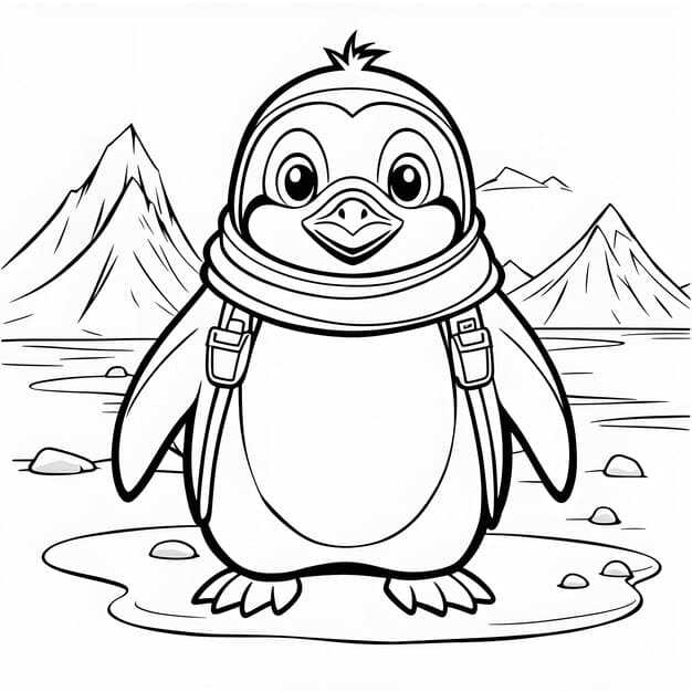 Techniques for exploring backgrounds in penguin drawings.