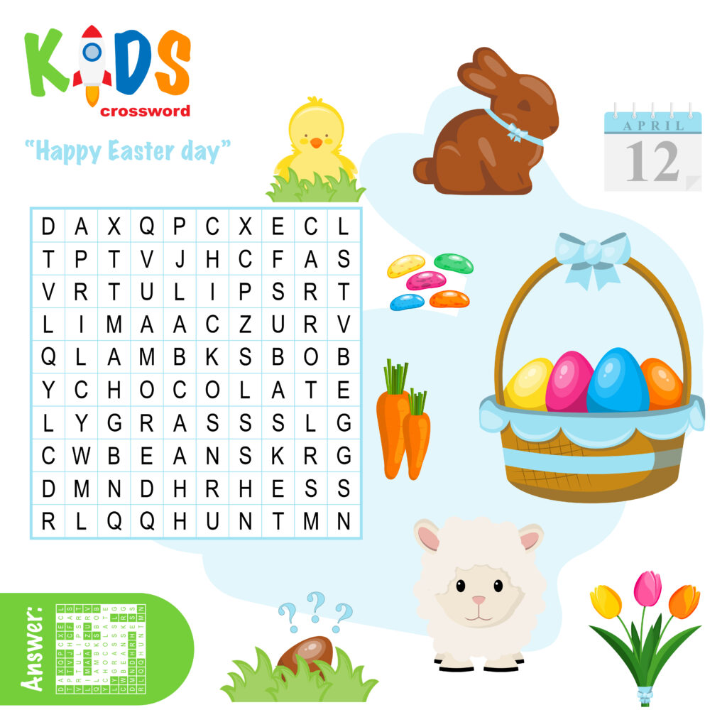 ALT TEXT: A word search puzzle featuring names of spring animals.
DESCRIPTION: A delightful word search celebrating the animals of spring.
Caption: Hop into spring with this fun animal-themed word search!
TITLE: Spring Animals