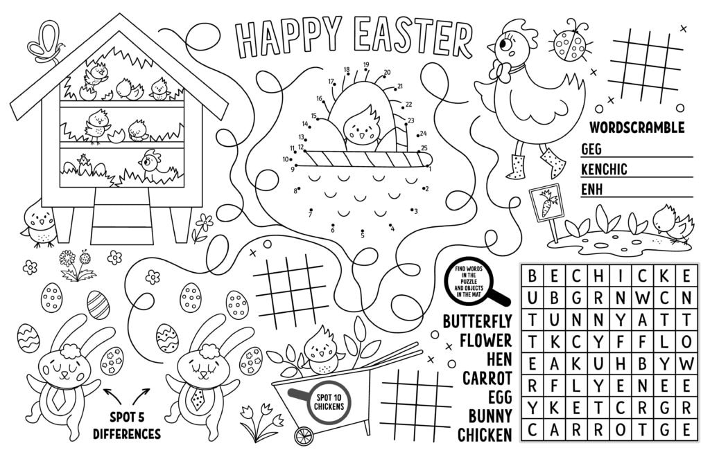 ALT TEXT: A word search puzzle featuring terms related to Easter eggs.
DESCRIPTION: A colorful word search focused on the fun of decorating and hunting Easter eggs.
Caption: Get ready for an egg-citing adventure with this Easter egg-themed word search!
TITLE: Easter Eggs