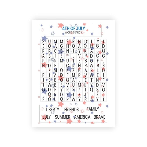 4th july word search 656174 8092