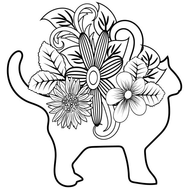 abstract character doodle flower line art 926202 2436