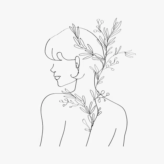 aesthetic woman rsquo s body vector line art minimal grayscale drawings 53876 116817