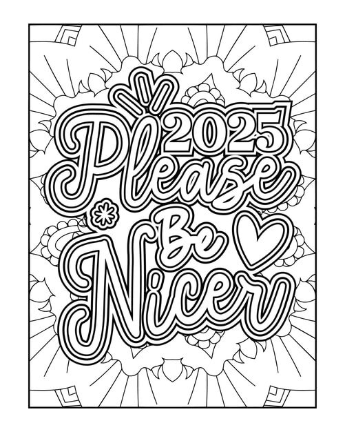 black white drawing flower that says please be nice 210025 2632