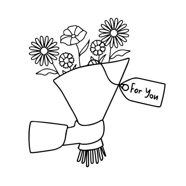 bouquet flowers hands hand holds flowers design element greeting card invitation print 647193 5173