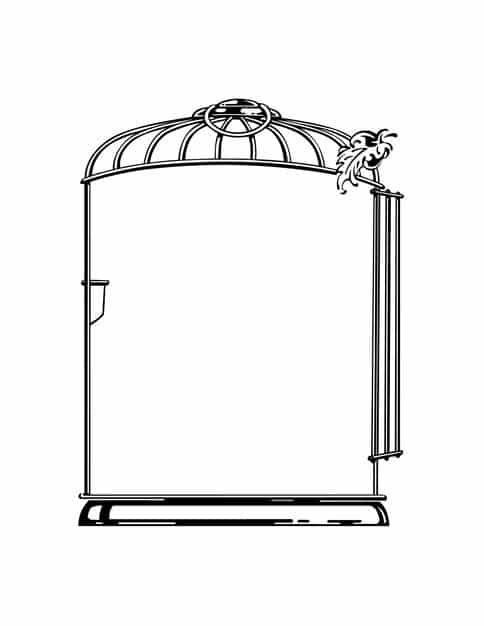 cage birds isolated white background vector illustration flat style 775256 1384