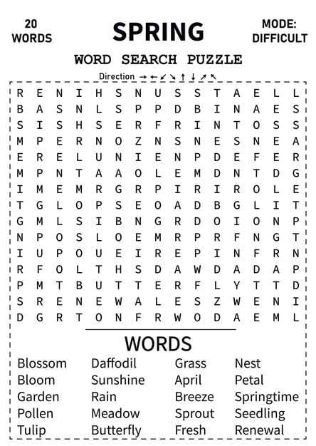 ALT TEXT: A word search puzzle featuring terms related to nature exploration.
DESCRIPTION: An adventurous word search focused on exploring nature in spring.
Caption: Discover the beauty of spring with this nature-themed word search!
TITLE: Nature Exploration