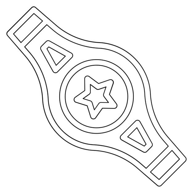 champion belt vector icon illustration sports iconset 904970 87668