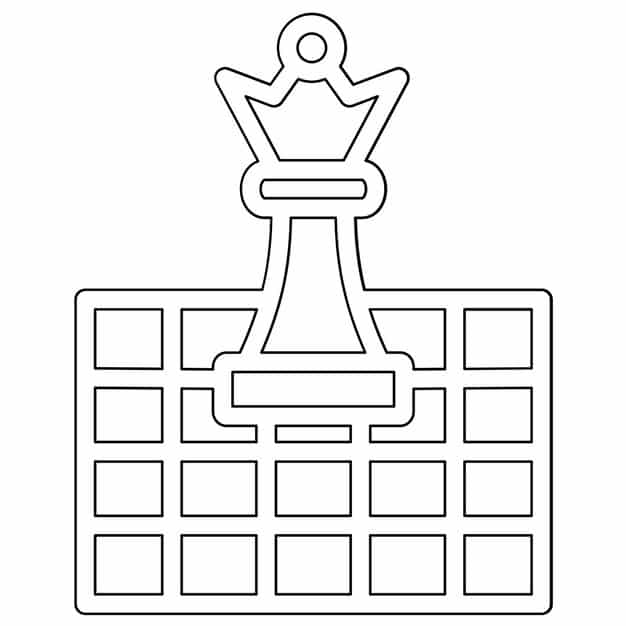 chess game vector icon illustration online game iconset 904970 101152