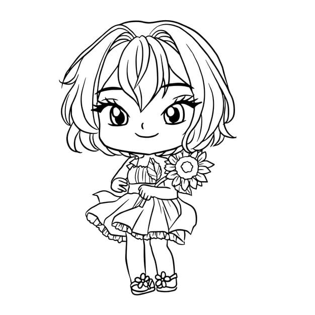 coloring pages cute girls anime manga kawaii kids 51194 324