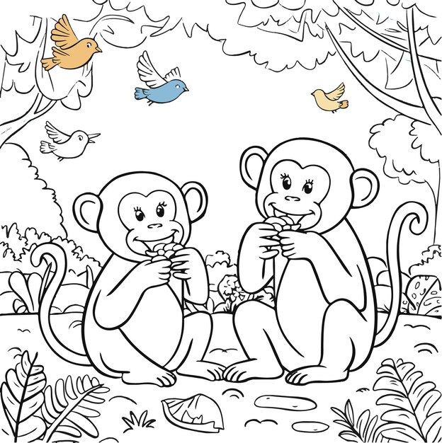 coloring pages kids animals 1085708 7411