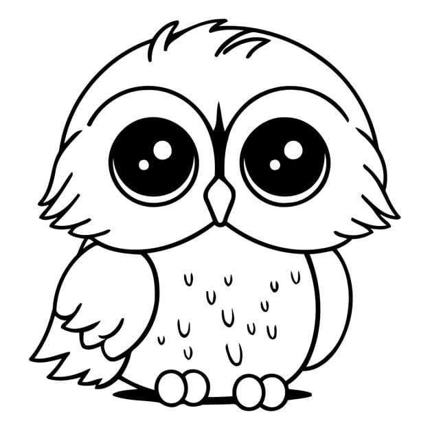 cute owl isolated white background vector cartoon illustration 1151 118975