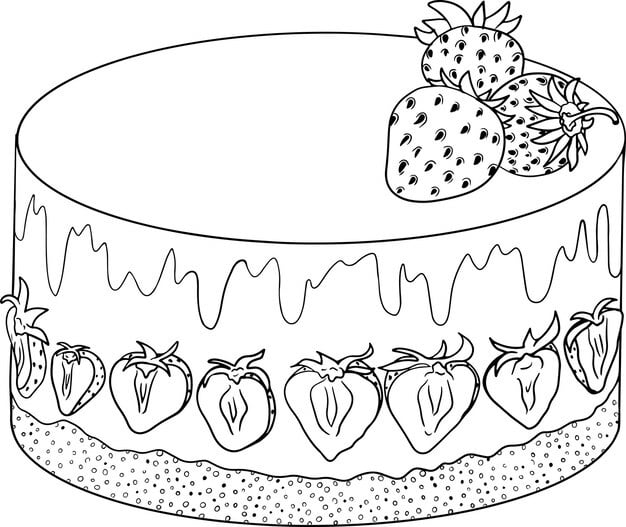 delicious sweets desserts hand drawn coloring pages popular traditional desserts 250961 195