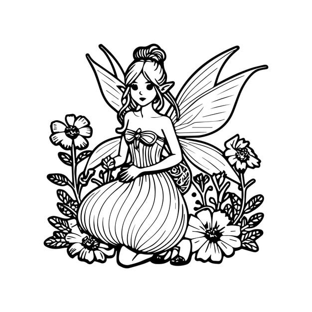 fairies coloring pages coloring book fairies outline vector 1149263 878