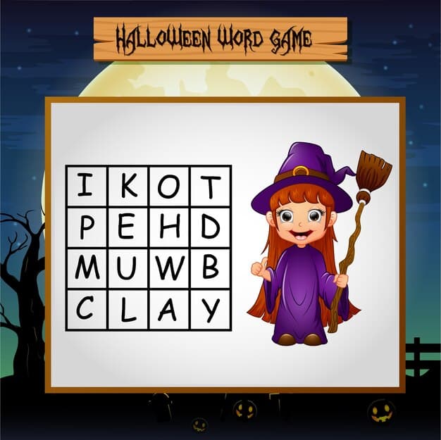 ALT TEXT: A colorful word search puzzle featuring popular Halloween films.
DESCRIPTION: An engaging word search celebrating Halloween films and shows.
Caption: Dive into Halloween cinema with this fun word search!
TITLE: Halloween Films Word Search