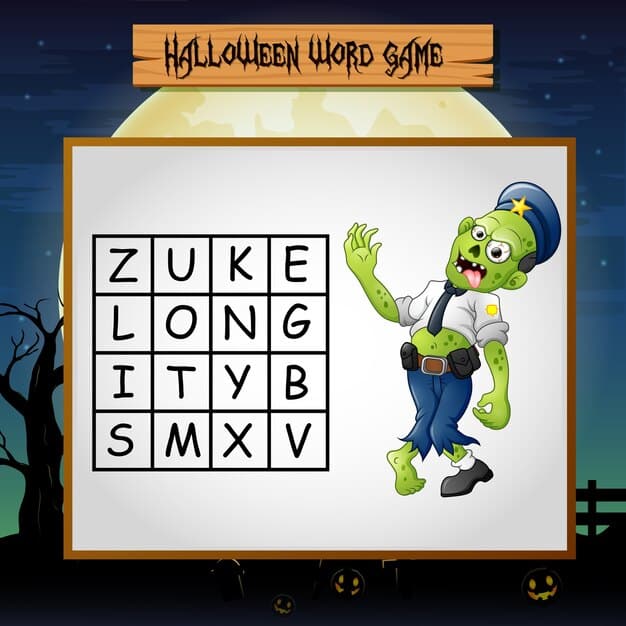 ALT TEXT: A colorful word search puzzle featuring Halloween-themed art forms.
DESCRIPTION: A fun word search dedicated to the art of Halloween.
Caption: Get inspired by Halloween art with this engaging word search!
TITLE: Halloween Art Word Search