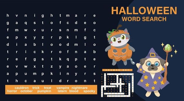 ALT TEXT: A word search puzzle featuring common Halloween fears.
DESCRIPTION: A fun word search dedicated to the fears of Halloween.
Caption: Face your fears with this engaging Halloween fears word search!
TITLE: Halloween Fears Word Search