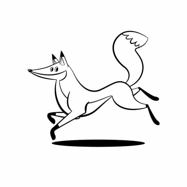 hand drawn fox outline illustration 23 2149279218