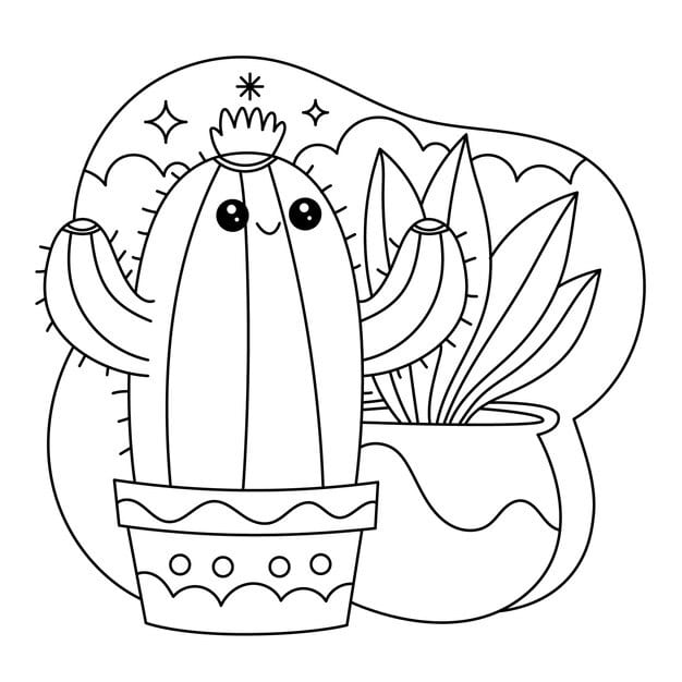 hand drawn kawaii coloring book illustration 23 2149686242