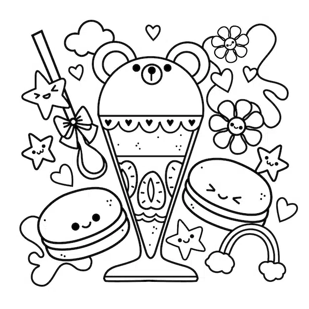 hand drawn kawaii coloring book illustration 23 2149726541