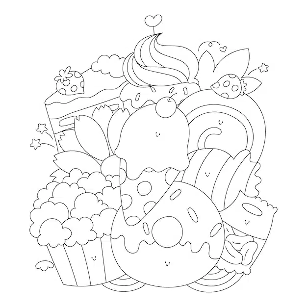 hand drawn kawaii coloring book illustration 23 2149736719