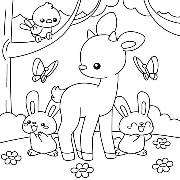 hand drawn kawaii coloring book illustration 23 2149738647