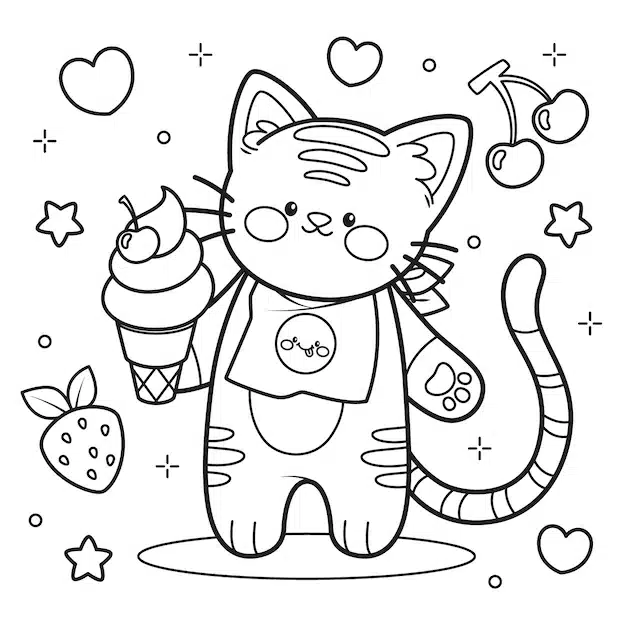 hand drawn kawaii illustration 23 2151193621