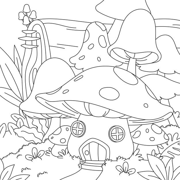 hand drawn mushroom illustration 23 2151187254