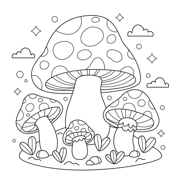 hand drawn mushroom illustration 23 2151194456