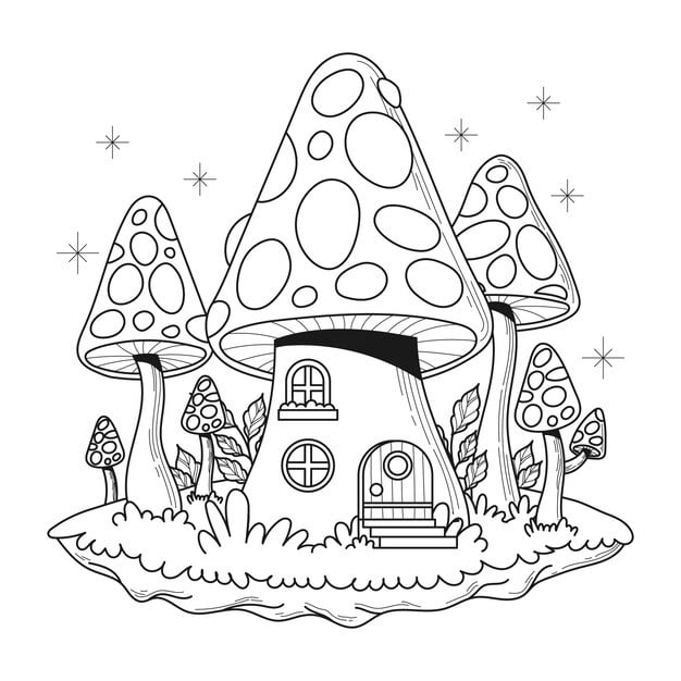 hand drawn mushroom illustration 23 2151199828