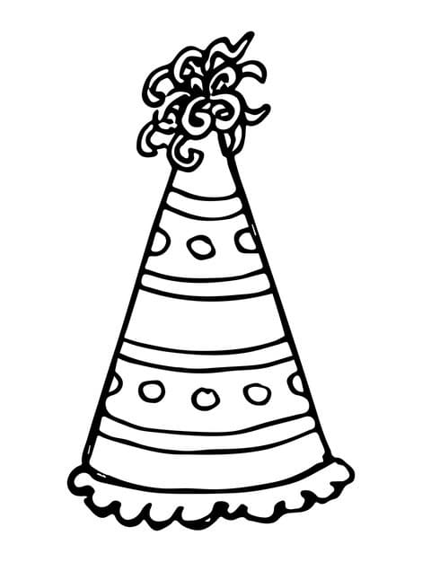 hand drawn party hat illustration birthday cap doodle holiday clipart 645998 703