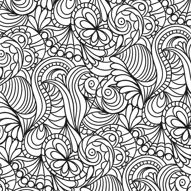 hand drawn zen doodle pattern design 23 2150795932