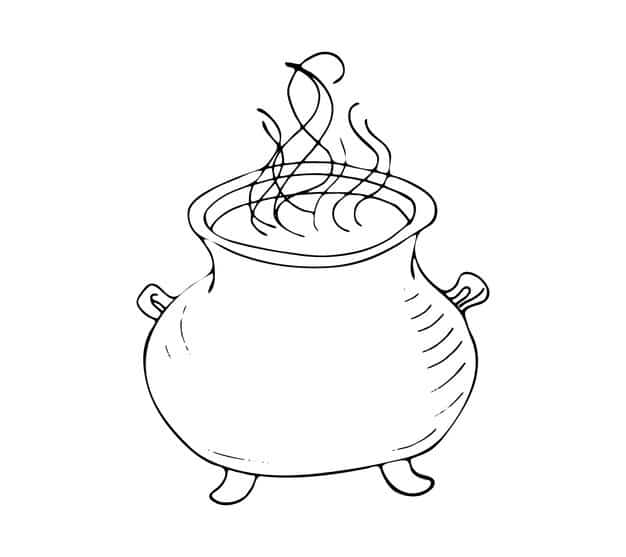 handdrawn magic cauldron vector illustration wiccan design astrology alchemy 791921 274