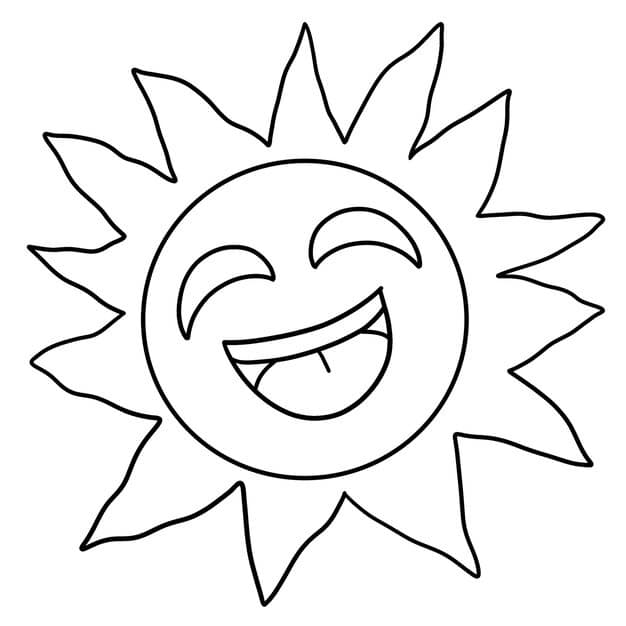 happy sun isolated coloring page kids 576561 4253